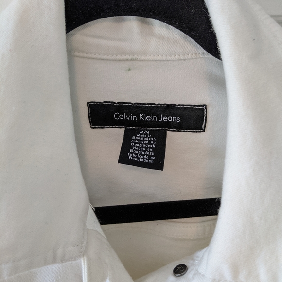 Calvin Klein White Denim Jacket - Picture 4 of 4